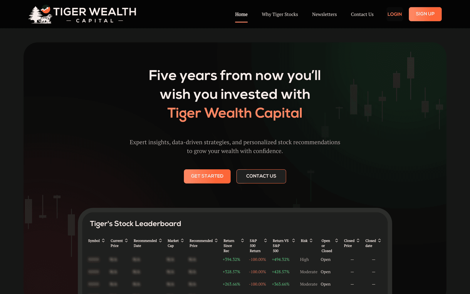 Tiger Wealth Capital website